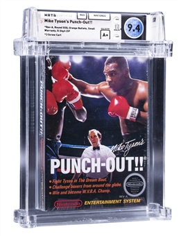 1987 NES Nintendo (USA) "Mike Tysons Punch-Out!!" Round SOQ (Early Production) Rev A Sealed Video Game - WATA 9.4/A+